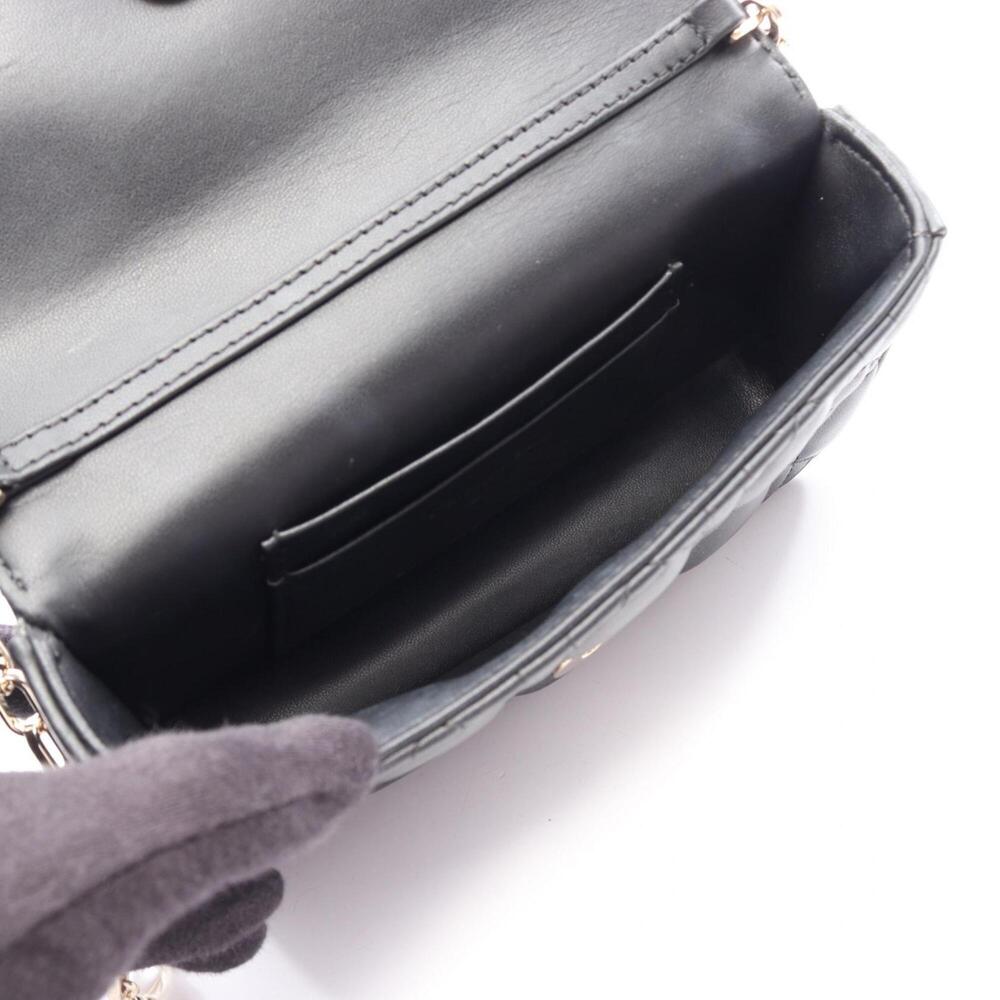CHRISTIAN DIOR Black Leather Shoulder Bag - Picture 3 of 9